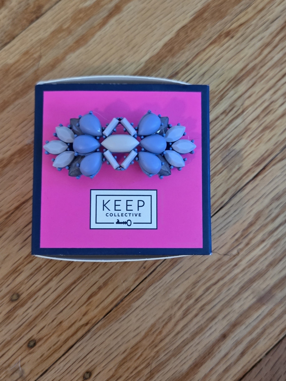 KEEP Collective Lavender and Gray Jeweled Bracelet Accent